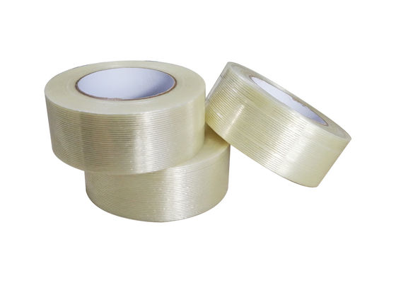 Su geçirmez mono yönlendirilmiş cam lif filament bantı 150mic kalınlığı ve 48mm * 40m Büyüklüğü
