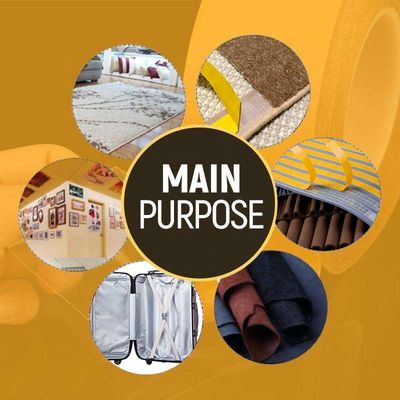 PVC Hava Yalıtım Bandı ve Zeminler için 220MIC Kalınlığında Yüksek Yapışma Mukavemetli Çift Taraflı Fiberglas Örgü Bant