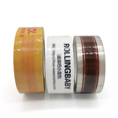 Ambalaj için 50mm Genişlik Özel Logo Baskılı Bopp Karton Sızdırmazlık Bandı