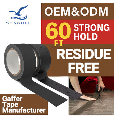 Etkinlik Zeminleri Kablo Yönetimi Geçici Sabitleme İçin Ağır Hizmet Bez Gaffer Bant