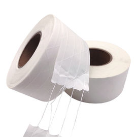 Beyaz Gummed Kraft Kağıt Bandı, Fiberglas Kağıt Ambalaj Bandı Su Aktif Logo Baskı